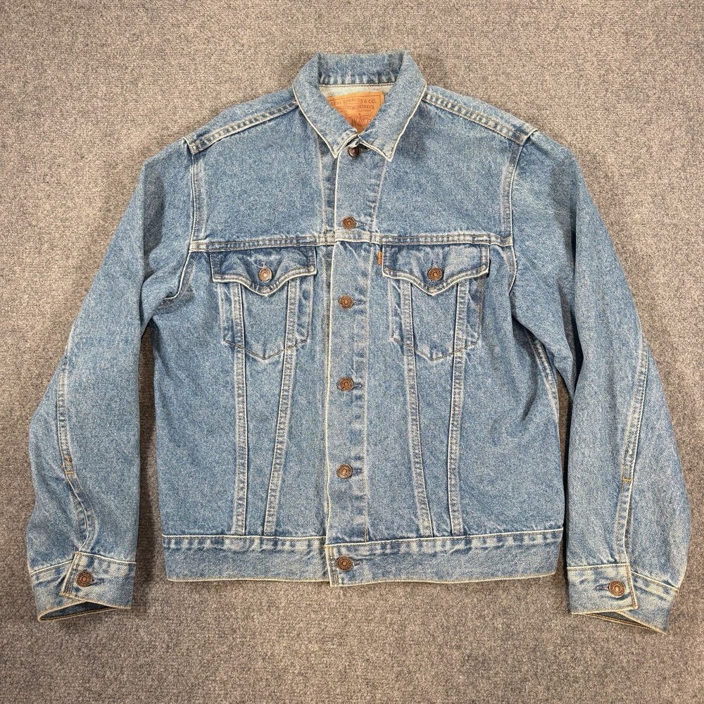 Vintage Levi's Orange Tab Jacket Mens 40 Regular Medium Blue Type 3 Denim